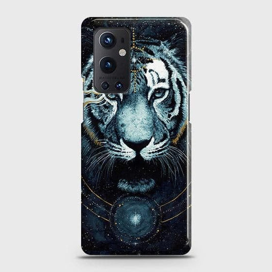 OnePlus 9 Pro Cover - Vintage Galaxy Tiger Printed Hard Case with Life Time Colors Guarantee (Fast Delivery)