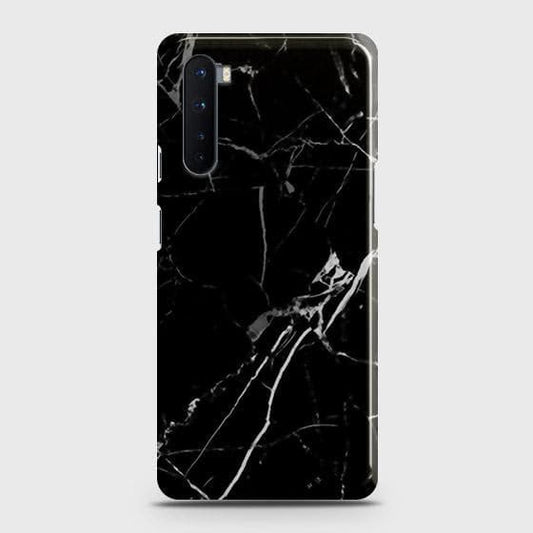 OnePlus Nord Cover - Black Modern Classic Marble Printed Hard Case with Life Time Colors Guarantee ( Fast Delivery )