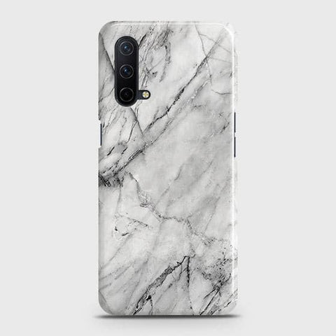 OnePlus Nord CE 5G Cover - Matte Finish - Trendy White Marble Printed Hard Case with Life Time Colors Guarantee ( Fast Delivery )