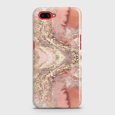 Realme C1 Cover - Trendy Chic Rose Gold Marble Printed Hard Case with Life Time Colors Guarantee B (38) 1 ( Fast Delivery )