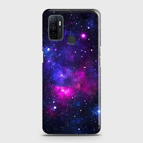 Oppo A53 Cover - Dark Galaxy Stars Modern Printed Hard Case with Life Time Colors Guarantee ( Fast Delivery )