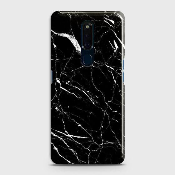 Oppo A9 / A9x Cover - Trendy Black Marble Printed Hard Case with Life Time Colors Guarantee