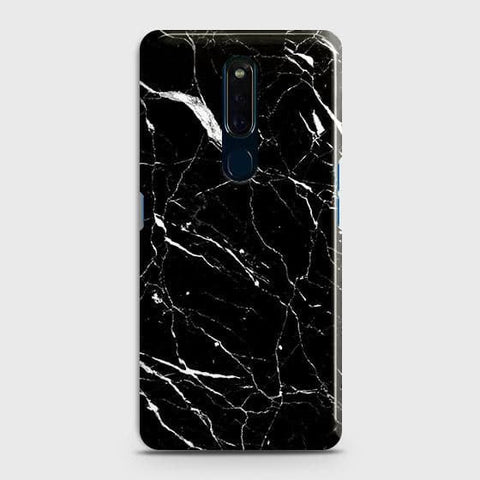 Oppo A9 / A9x Cover - Trendy Black Marble Printed Hard Case with Life Time Colors Guarantee