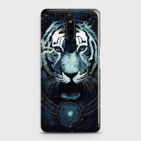 Oppo A9 / A9x Cover - Vintage Galaxy Tiger Printed Hard Case with Life Time Colors Guarantee