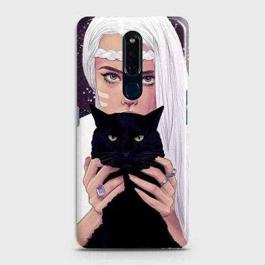 Oppo F11 Cover - Trendy Wild Black Cat Printed Hard Case with Life Time Colors Guarantee(B31) ( Fast Delivery )