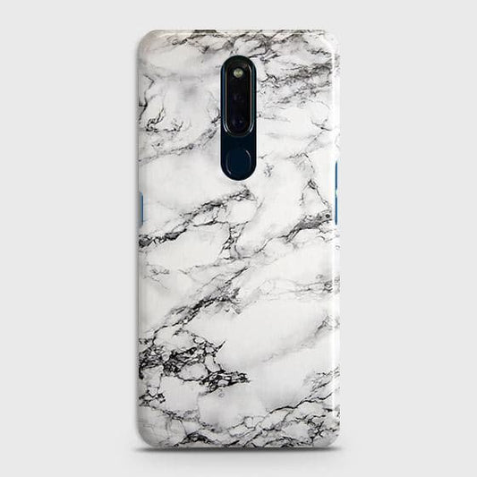 Oppo A9 / A9x Cover - Matte Finish - Trendy Mysterious White Marble Printed Hard Case with Life Time Colors Guarantee