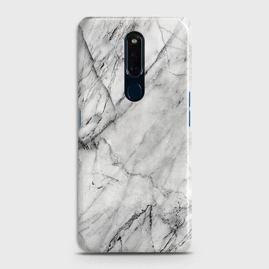 Oppo A9 / A9x Cover - Matte Finish - Trendy White Floor Marble Printed Hard Case with Life Time Colors Guarantee