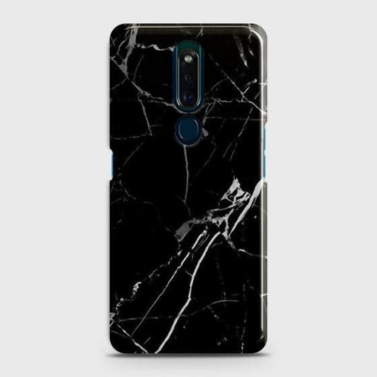 Oppo F11 Pro Cover - Black Modern Classic Marble Printed Hard Case with Life Time Colors Guarantee b58 ( Fast Delivery )
