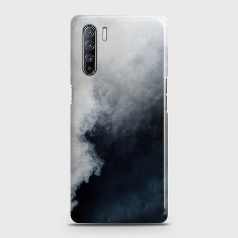 Oppo A91 Cover - Matte Finish - Trendy Misty White and Black Marble Printed Hard Case with Life Time Colors Guarantee ( Fast Delivery )