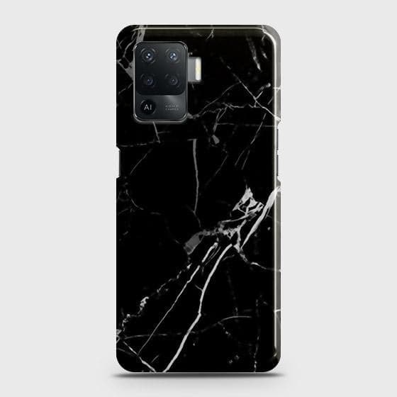 Oppo A94 Cover - Black Modern Classic Marble Printed Hard Case with Life Time Colors Guarantee b53 b55 ( Fast Delivery )