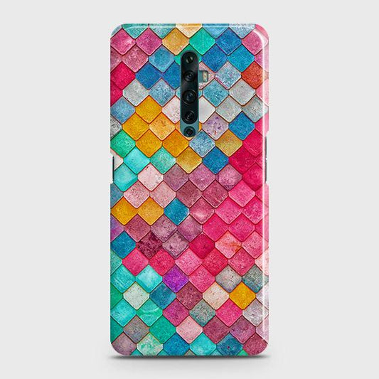 Oppo Reno 2z Cover - Chic Colorful Mermaid Printed Hard Case with Life Time Colors Guarantee (1) ( Fast Delivery )