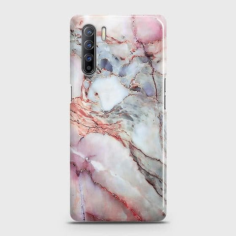Oppo A91 Cover - Violet Sky Marble Trendy Printed Hard Case with Life Time Colors Guarantee ( Fast Delivery )