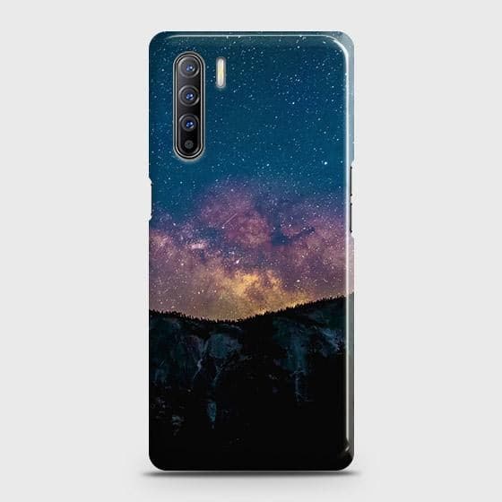 Oppo Reno 3 Cover - Matte Finish - Embrace Dark Galaxy  Trendy Printed Hard Case with Life Time Colors Guarantee ( Fast Delivery )