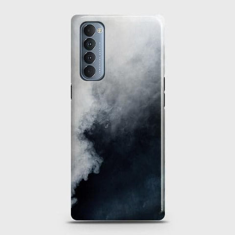 Oppo Reno 4 Pro 4G Cover - Matte Finish - Trendy Misty White and Black Marble Printed Hard Case with Life Time Colors Guarantee ( Fast Delivery )