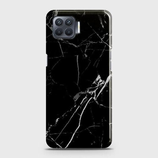 Oppo F17 Pro Cover - Black Modern Classic Marble Printed Hard Case with Life Time Colors Guarantee b66 ( Fast Delivery )