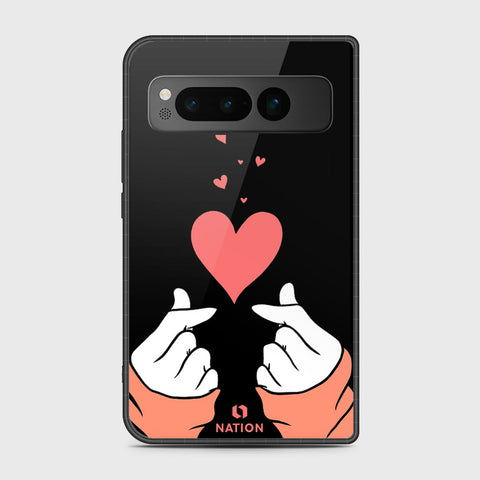 Google Pixel Fold - Onation Heart Series - HQ Premium Shine Durable Shatterproof Case