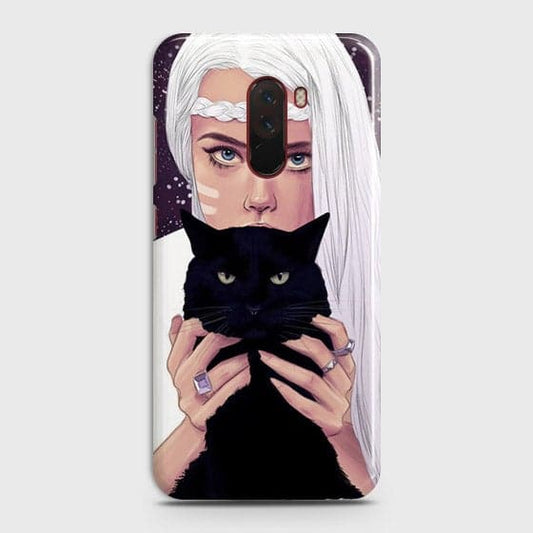 Xiaomi Pocophone F1 Cover - Trendy Wild Black Cat Printed Hard Case with Life Time Colors Guarantee b51 ( Fast Delivery )