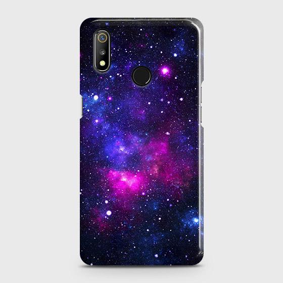 Realme 3i Cover - Dark Galaxy Stars Modern Printed Hard Case with Life Time Colors Guarantee (Fast Delivery)