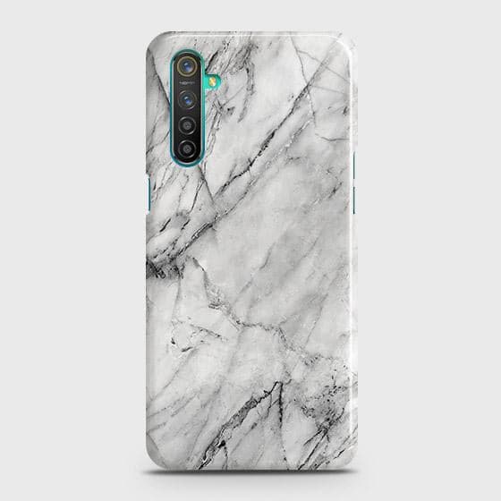 Realme 6 Pro Cover - Matte Finish - Trendy White Marble Printed Hard Case with Life Time Colors Guarantee ( Fast Delivery )