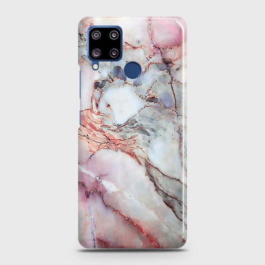 Realme C15 Cover - Violet Sky Marble Trendy Printed Hard Case with Life Time Colors Guarantee B (34) 1 ( Fast Delivery )