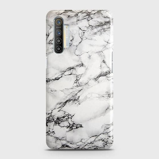 Realme XT Cover - Matte Finish - Trendy Mysterious White Marble Printed Hard Case with Life Time Colors Guarantee (Fast Delivery)