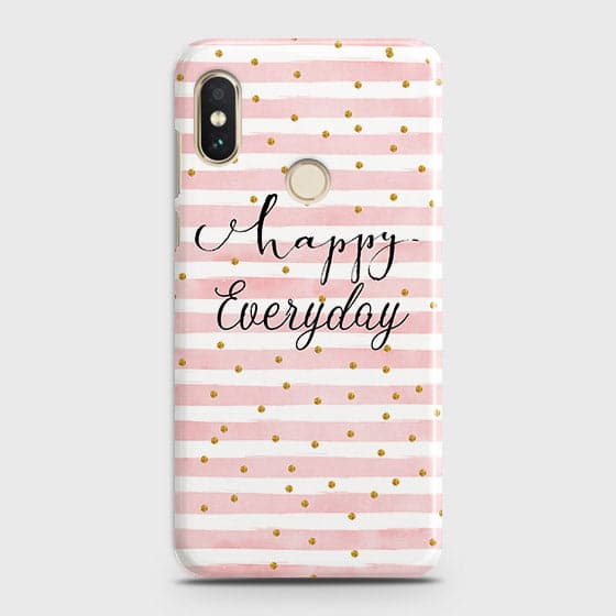 Xiaomi Mi A2 Lite / Redmi 6 Pro Cover - Trendy Happy Everyday Printed Hard Case with Life Time Colors Guarantee ( Fast Delivery )