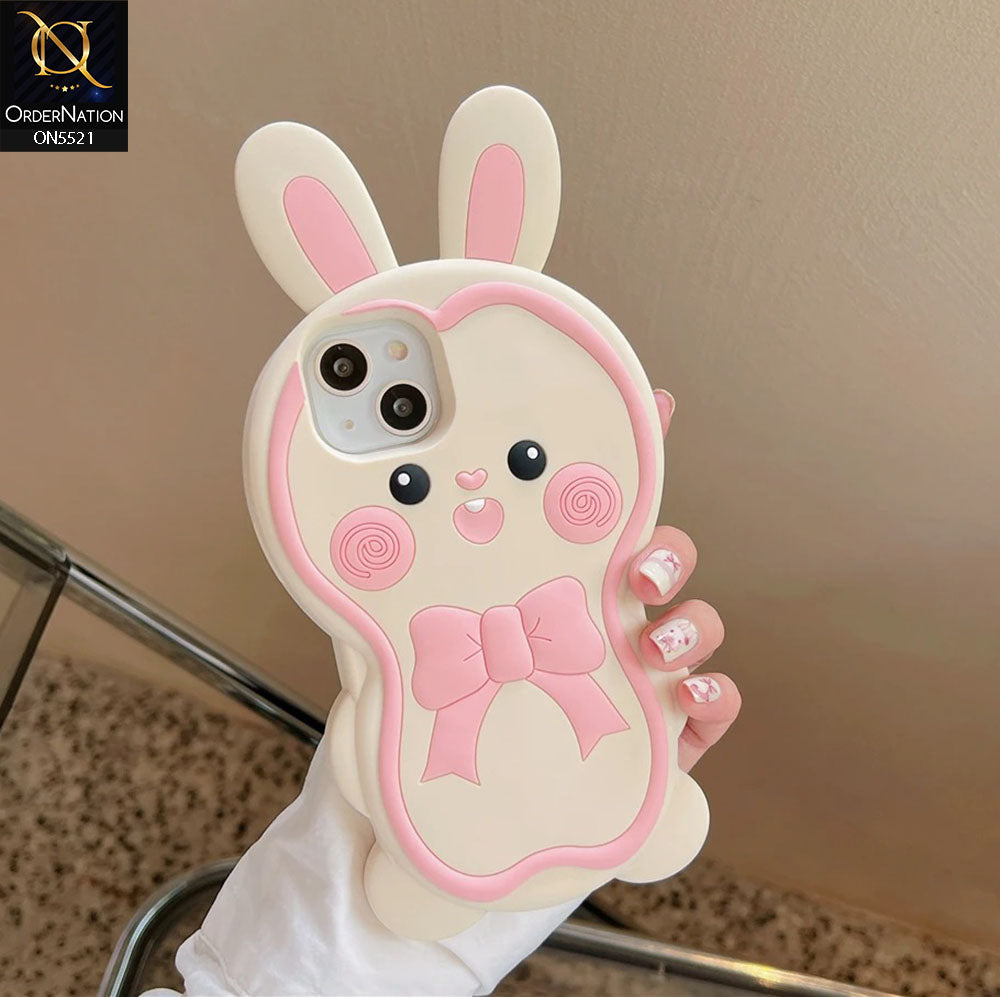 iPhone 14 Pro Max  Cover - Pink - New Cute 3D Animal Soft Case