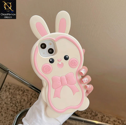 iPhone 14 Pro Max  Cover - Pink - New Cute 3D Animal Soft Case