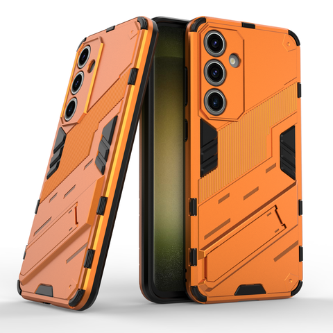Samsung Galaxy S26 Cover - Orange - New Ultra Punk TPU Shockproof Phone Case with Kickstand And Camera Protection