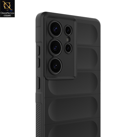 Samsung Galaxy S25 Ultra Cover - Black - New Flexible TPU Mobile Phone Back Cover Scratch Proof Phone Protective Case