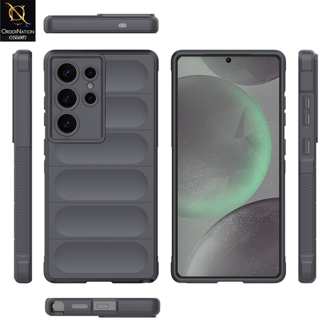 Samsung Galaxy S25 Ultra Cover - Gray - New Flexible TPU Mobile Phone Back Cover Scratch Proof Phone Protective Case