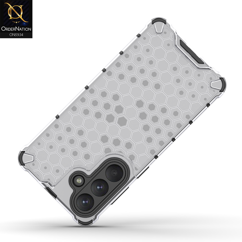 Samsung Galaxy S26 Cover - Transparent - Airbag Shockproof Hybrid Honeycomb Transparent Case