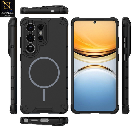 Samsung Galaxy S26 Ultra Cover - Black -  New Premium Quality TPU Shockproof Case With MagSafe Compatible