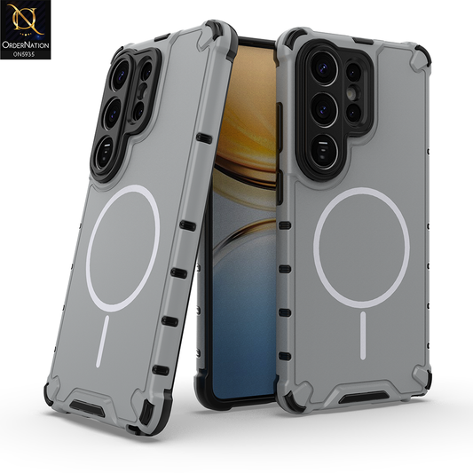 Samsung Galaxy S26 Ultra Cover - Gray -  New Premium Quality TPU Shockproof Case With MagSafe Compatible