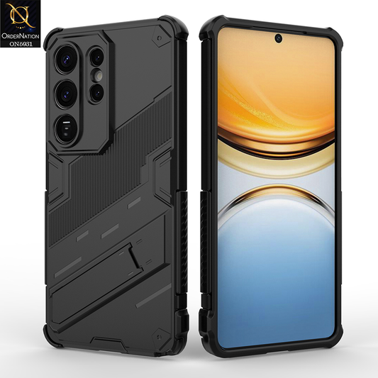 Samsung Galaxy S26 Ultra Cover - Black -   New Ultra Punk TPU Shockproof Phone Case with Kickstand And Camera Protection