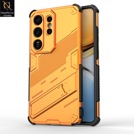 Samsung Galaxy S26 Ultra Cover - Orange - New Ultra Punk TPU Shockproof Phone Case with Kickstand And Camera Protection