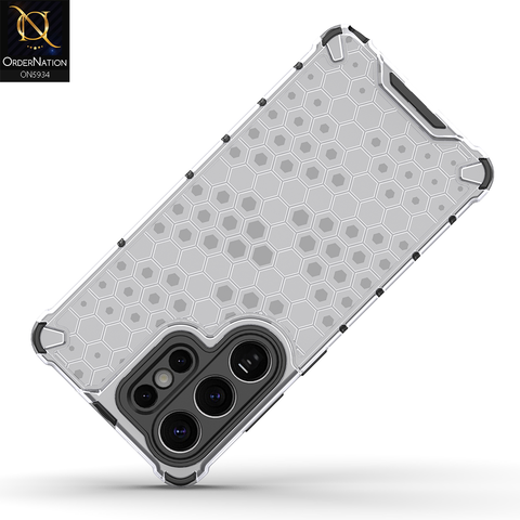 Samsung Galaxy S26 Ultra Cover - Transparent - Airbag Shockproof Hybrid Honeycomb Transparent Case