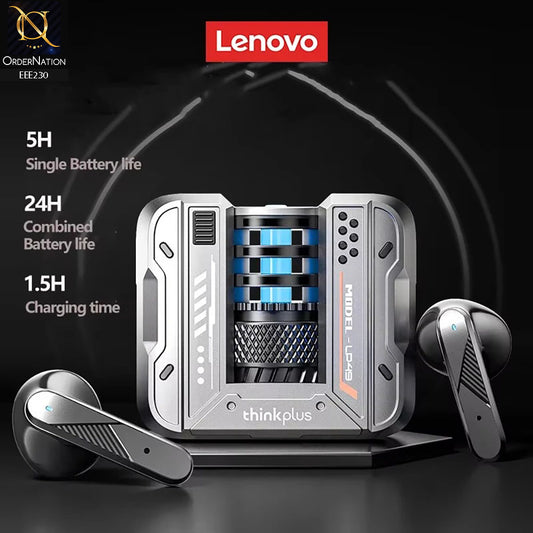 Lenovo LP49 TWS Wireless Bluetooth V5.4 Earphones Half-In-Ear Music Gaming Earbuds - Gray