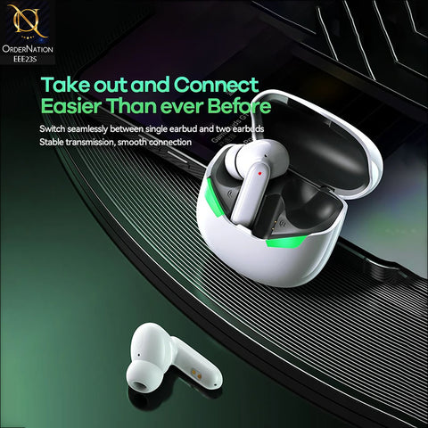 REMAX GAMEBUDS G1 5.3 STEELAN SERIES STEREO GAMING EARBUDS - White
