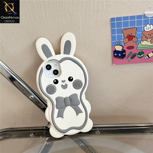 iPhone 14 Pro Max  Cover - Gray - New Cute 3D Animal Soft Case