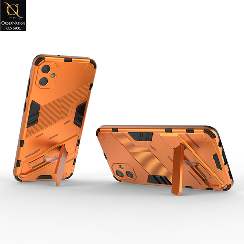 Samsung Galaxy A05 Cover - Orange - New Ultra Punk TPU Shockproof Phone Case with Kickstand And Camera Protection