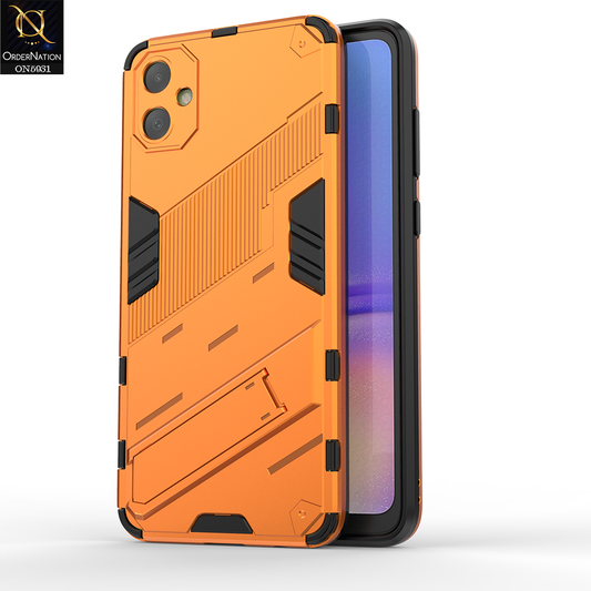 Samsung Galaxy A05 Cover - Orange - New Ultra Punk TPU Shockproof Phone Case with Kickstand And Camera Protection