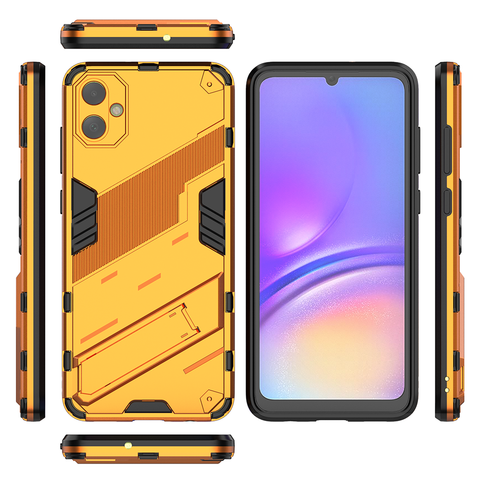 Samsung Galaxy A05 Cover - Orange - New Ultra Punk TPU Shockproof Phone Case with Kickstand And Camera Protection