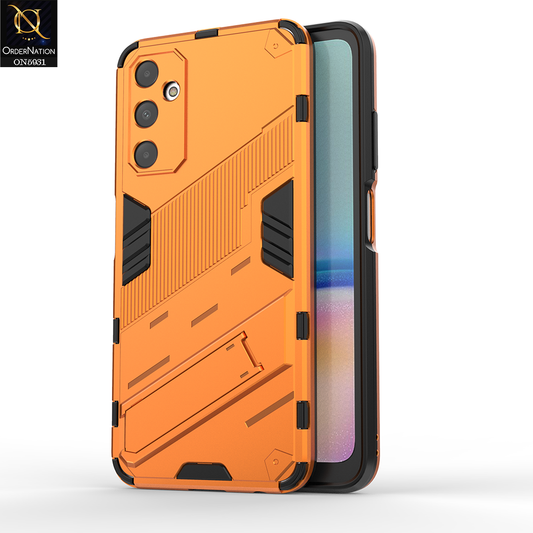 Samsung Galaxy M14 4G Cover - Orange - New Ultra Punk TPU Shockproof Phone Case with Kickstand And Camera Protection