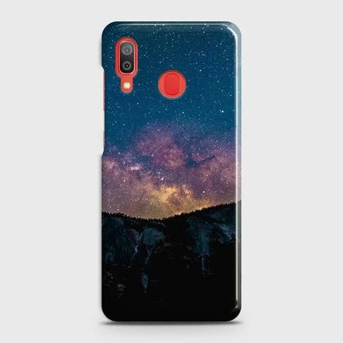 SAMSUNG GALAXY A20 Cover - Matte Finish - Embrace Dark Galaxy  Trendy Printed Hard Case with Life Time Colors Guarantee ( Fast Delivery )