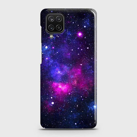 Samsung Galaxy A12 Cover - Dark Galaxy Stars Modern Printed Hard Case with Life Time Colors Guarante ( Fast Delivery )