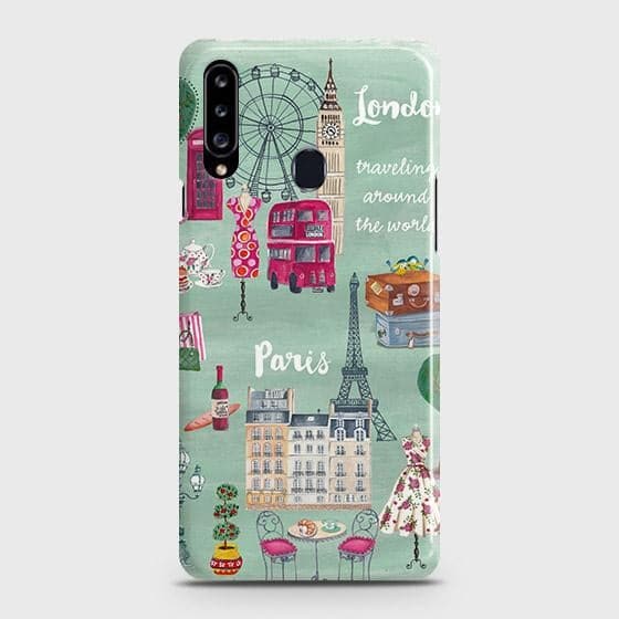 Samsung Galaxy A20s Cover - Matte Finish - London, Paris, New York ModernPrinted Hard Case with Life Time Colors Guarantee ( Fast Delivery )