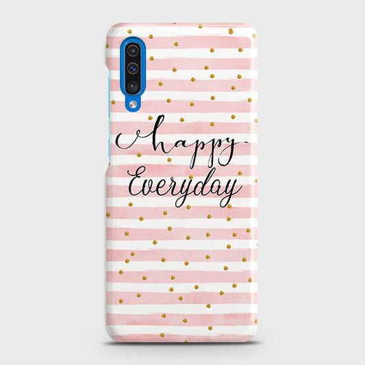 Samsung Galaxy A50 Cover - Trendy Happy Everyday Printed Hard Case with Life Time Colors Guarantee ( Fast Delivery )