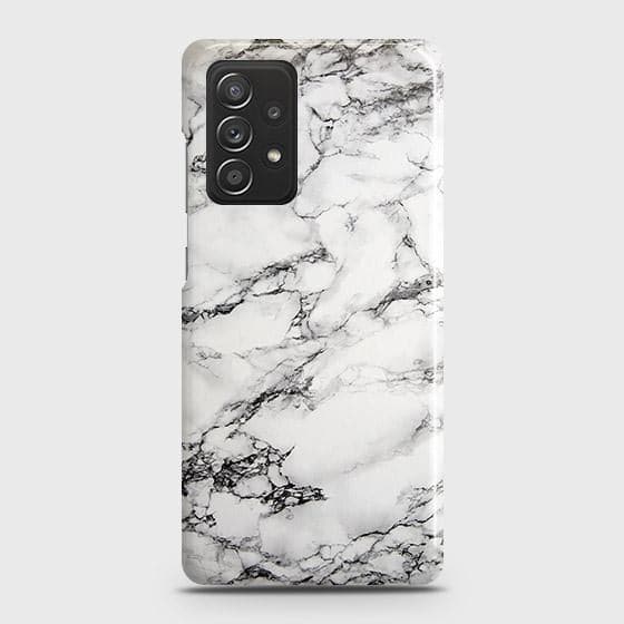 Samsung Galaxy A52s 5G Cover - Matte Finish - Trendy Mysterious White Marble Printed Hard Case with Life Time Colors Guarantee (Fast Delivery)