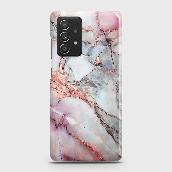 Samsung Galaxy A52 Cover - Violet Sky Marble Trendy Printed Hard Case with Life Time Colors Guarantee (Fast Delivery)